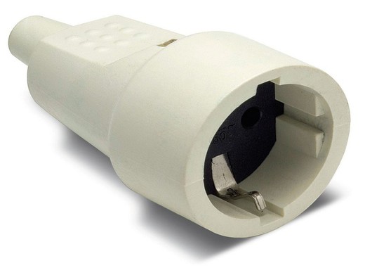 Base aerea tt/lateral pvc blanca 16A 250V