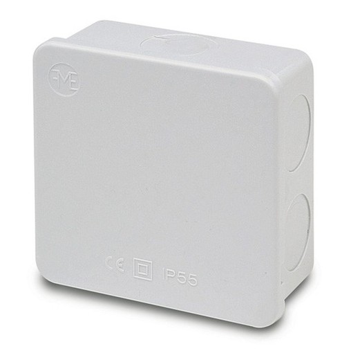 Caja ciega libre de halógenos 90x90x42 tapa presión ip55