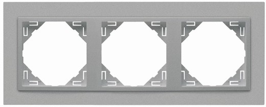 Marco triple aluminio/aluminio