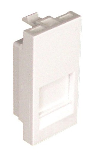 Módulo para conector RJ45 1 módulo en color blanco