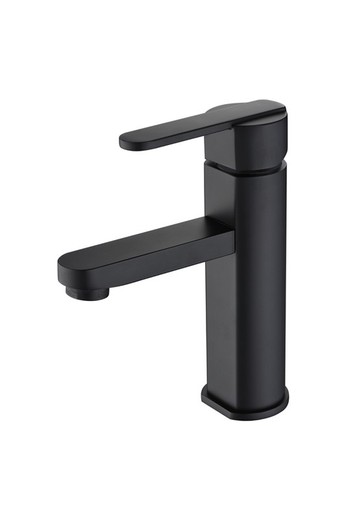 Monomando lavabo color negro modelo roma