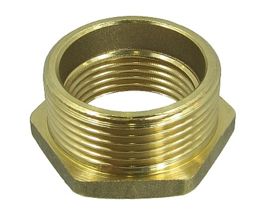 Reducción con valona hexagonal 1/2"m x 1/4"h