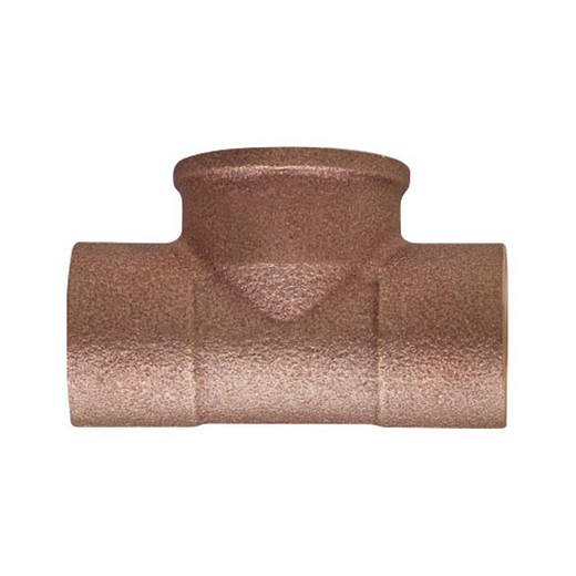 Te con rosca hembra de bronce 4130gcu 22x1/2"