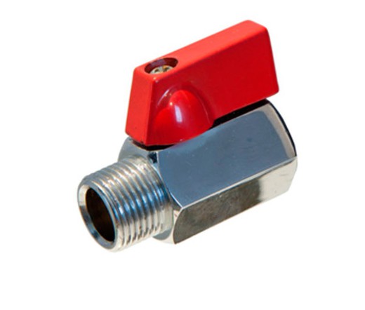 Válvula mini 1/2" rojo