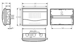 Armario empotrar IP40 12/14 mod c/puerta