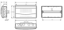 Armario empotrar IP40 18 mod c/puerta