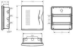 Armario empotrar IP40 24 mod c/puerta