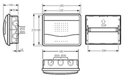 Armario empotrar IP40 8/10 mod c/puerta