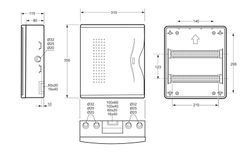 Armario superficie ip40 24 mod c/puerta