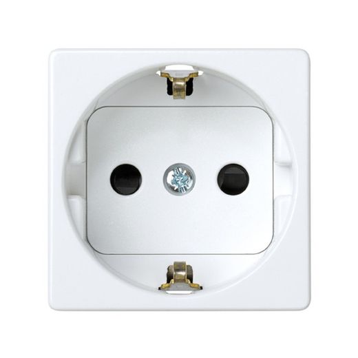 Base de enchufe 2P + TT lateral Simon 27 blanco