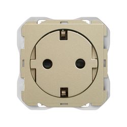 Base de enchufe schuko Clean con sistema de embornamiento a tornillo cava