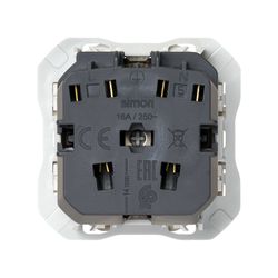 Base de enchufe schuko Clean con sistema de embornamiento a tornillo cobre