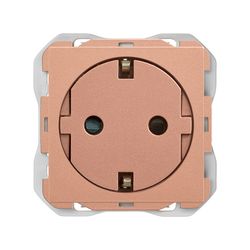 Base de enchufe schuko Clean con sistema de embornamiento a tornillo cobre