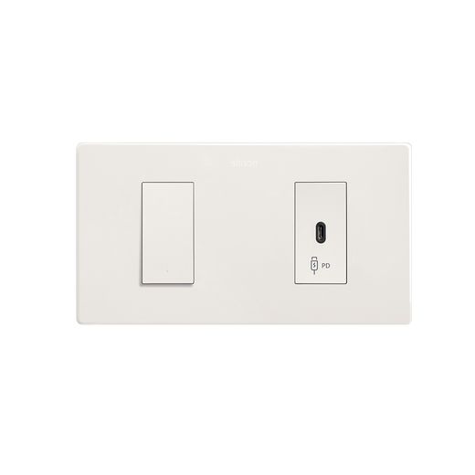 Cargador USB C 20W Power Delivery blanco mate