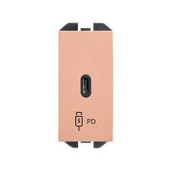 Cargador USB C 20W Power Delivery cobre