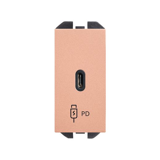 Cargador USB C 20W Power Delivery cobre