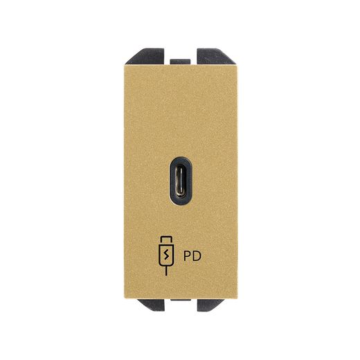 Cargador USB C 20W Power Delivery oro