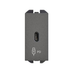 Cargador USB C 20W Power Delivery titanio titanio