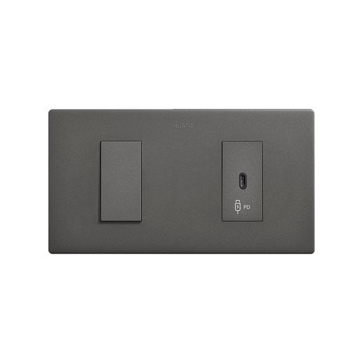 Cargador USB C 20W Power Delivery titanio titanio