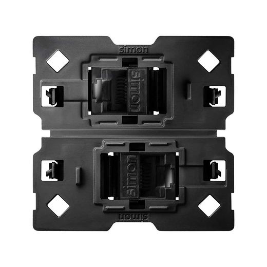 Conector informático RJ45 AMP® de categoría 6 UTP doble con adaptador