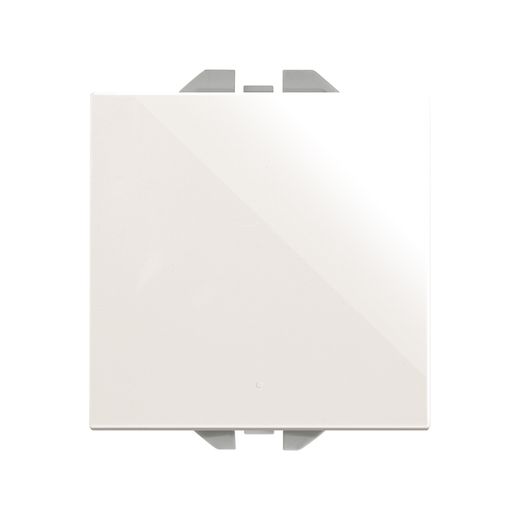 Conmutador pulsante con sistema de embornamiento rápido blanco