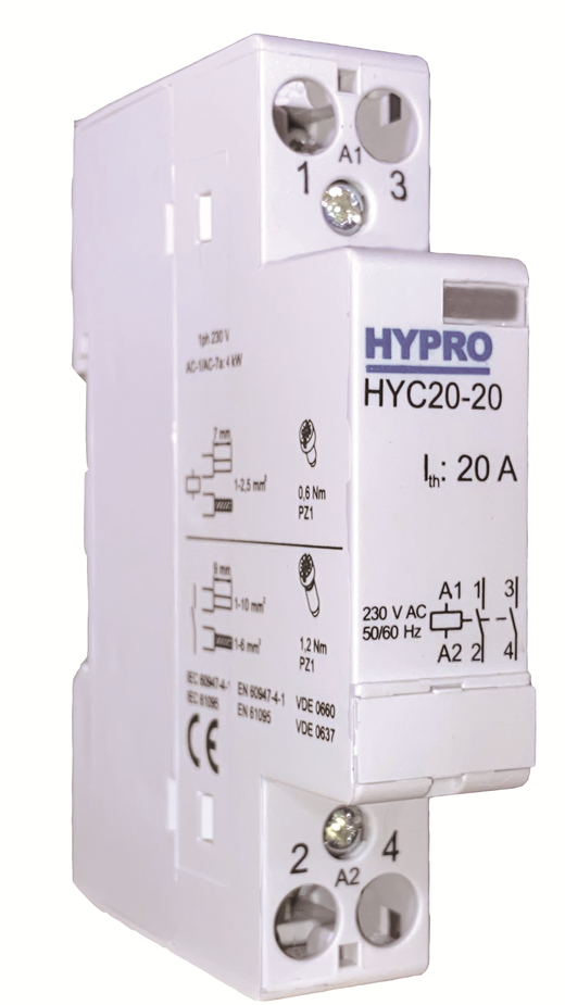 Contactor modular 25A 2NO 230 VCA