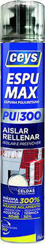 Espuma poliuretano relleno para pistola 750 mm