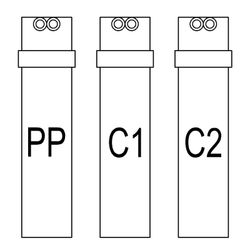 Filtros PP, C1 y C2 para sistemas de filtración Pure