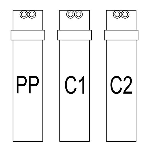 Filtros PP, C1 y C2 para sistemas de filtración Pure