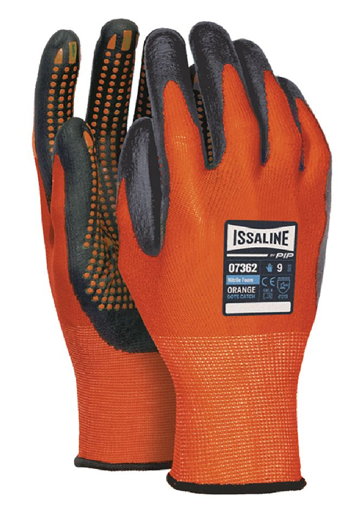 Guante poliéster/spandex con recubrimiento de nitrilo foam