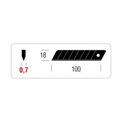 Hojas de recambio para cútter de 18mm 10pzs