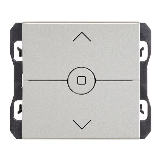 Interruptor para persianas con 3 posiciones: subida, bajada y paro aluminio