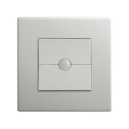Interruptor para persianas con 3 posiciones: subida, bajada y paro aluminio