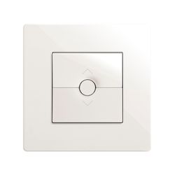 Interruptor para persianas con 3 posiciones, subida, bajada y paro blanco