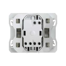 Interruptor para persianas con 3 posiciones, subida, bajada y paro negro mate