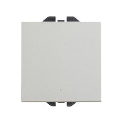 Interruptor unipolar pulsante con sistema de embornamiento rápido aluminio