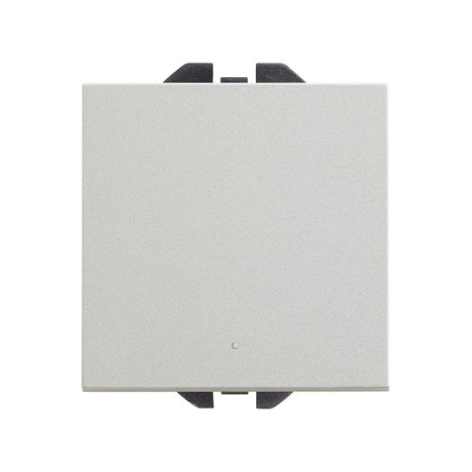 Interruptor unipolar pulsante con sistema de embornamiento rápido aluminio