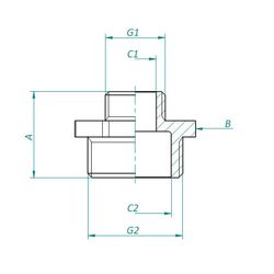 Machón reducido 1"x1 1/2"