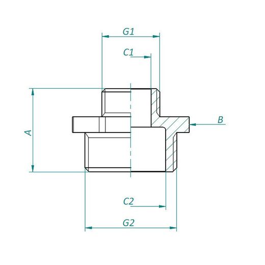 Machón reducido 1"x1 1/2"