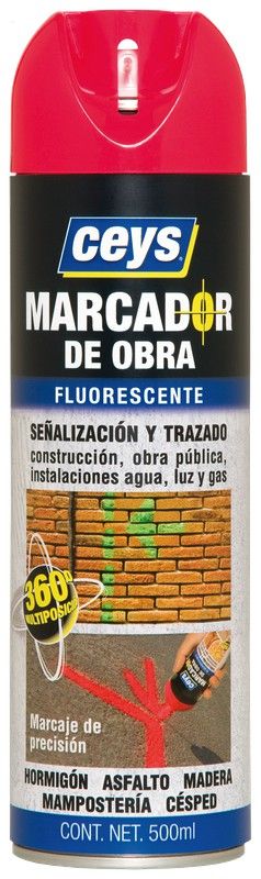 Marcador obra rojo 500ml