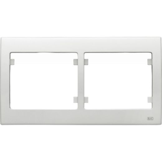 Marco 2 elementos blanco serie Iris