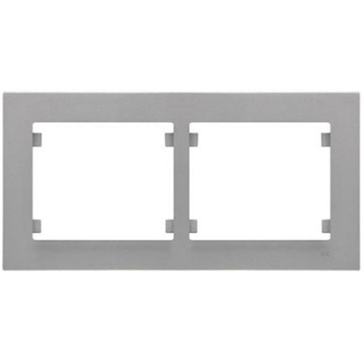 Marco 2 elementos horizontal aluminio mercurio Iris Plus