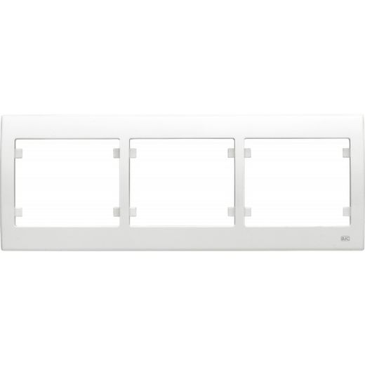 Marco 3 elementos blanco serie Iris