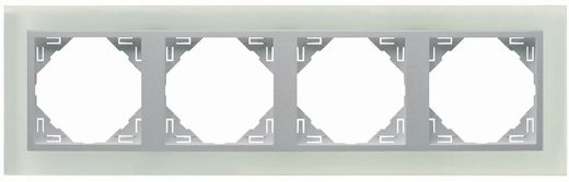 Marco cuadruple cristal/aluminio