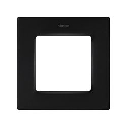 Marco de 1 elemento negro mate Simon 82 Concept