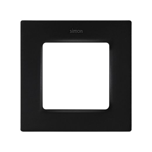 Marco de 1 elemento negro mate Simon 82 Concept