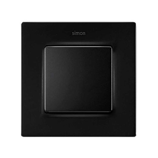 Marco de 1 elemento negro mate Simon 82 Concept