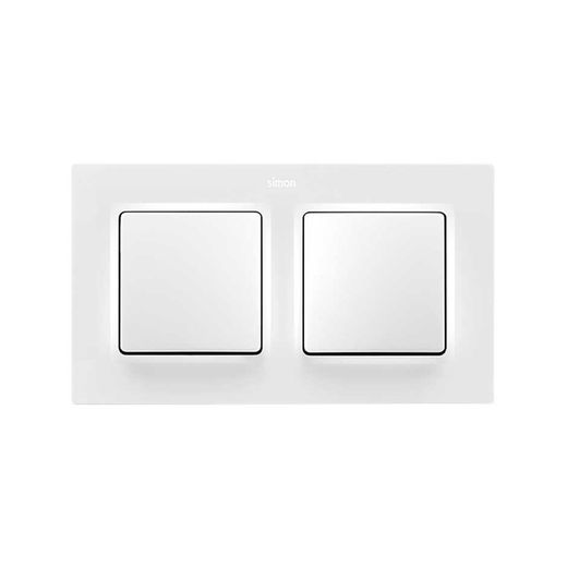 Marco de 2 elementos blanco mate Simon 82 Concept