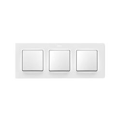 Marco de 3 elementos blanco mate Simon 82 Concept