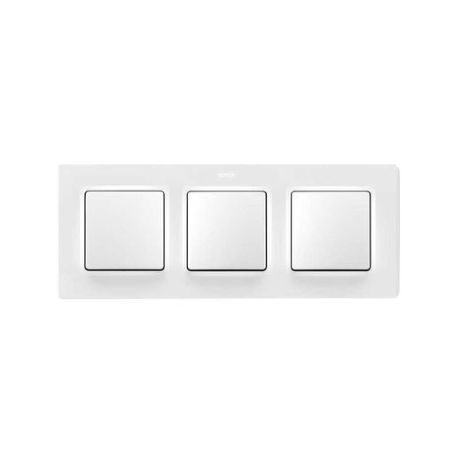 Marco de 3 elementos blanco mate Simon 82 Concept